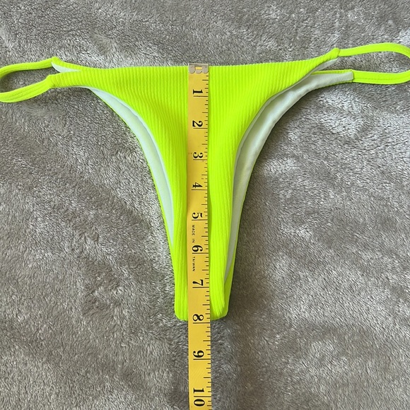 neon yellow bikini bottom - Picture 3 of 4